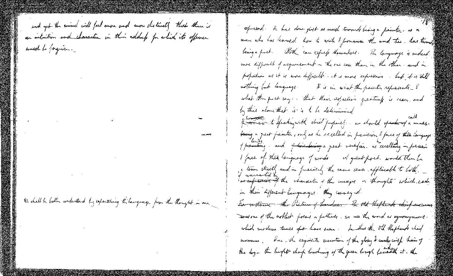 MSS of 'Modern Painters' I MA393 folio8v-9r