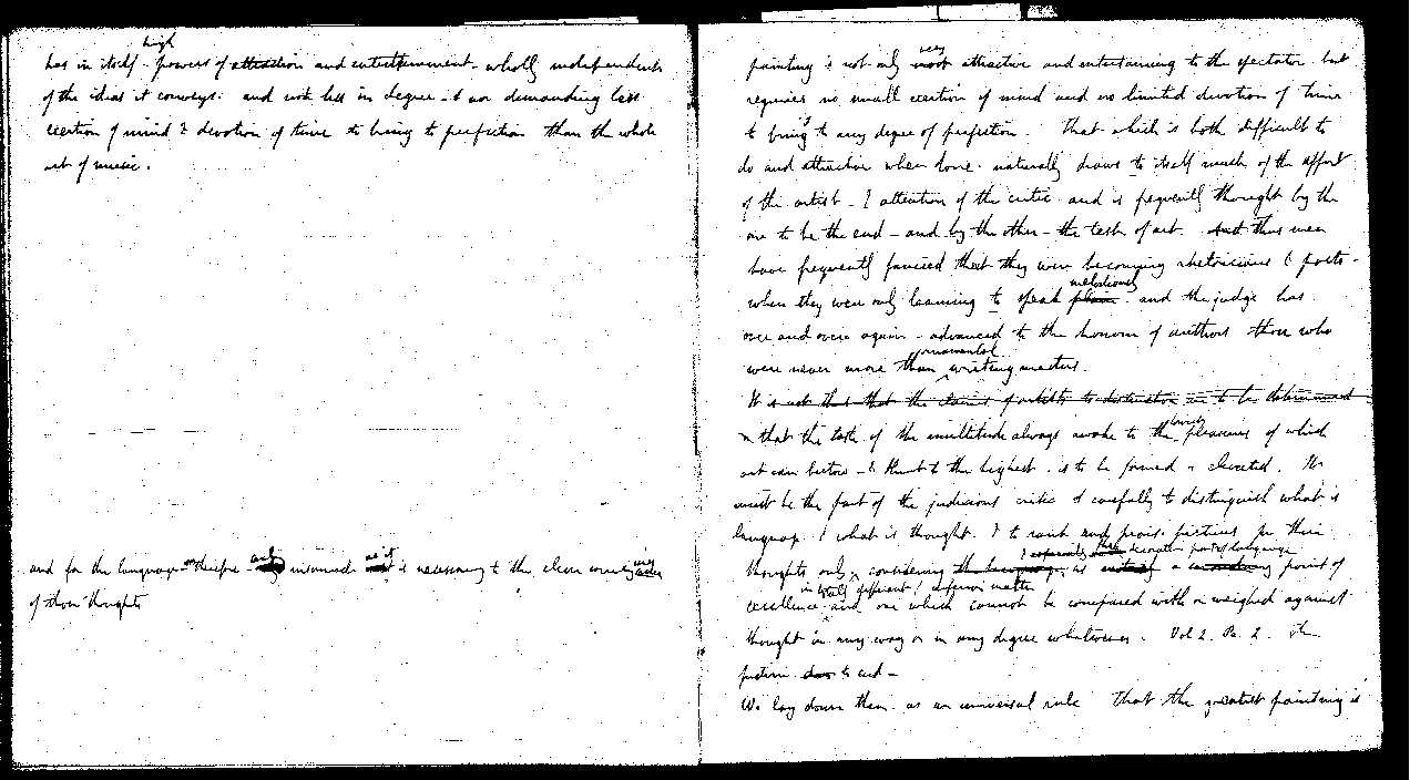 MSS of 'Modern Painters' I MA393 folio10v-11r