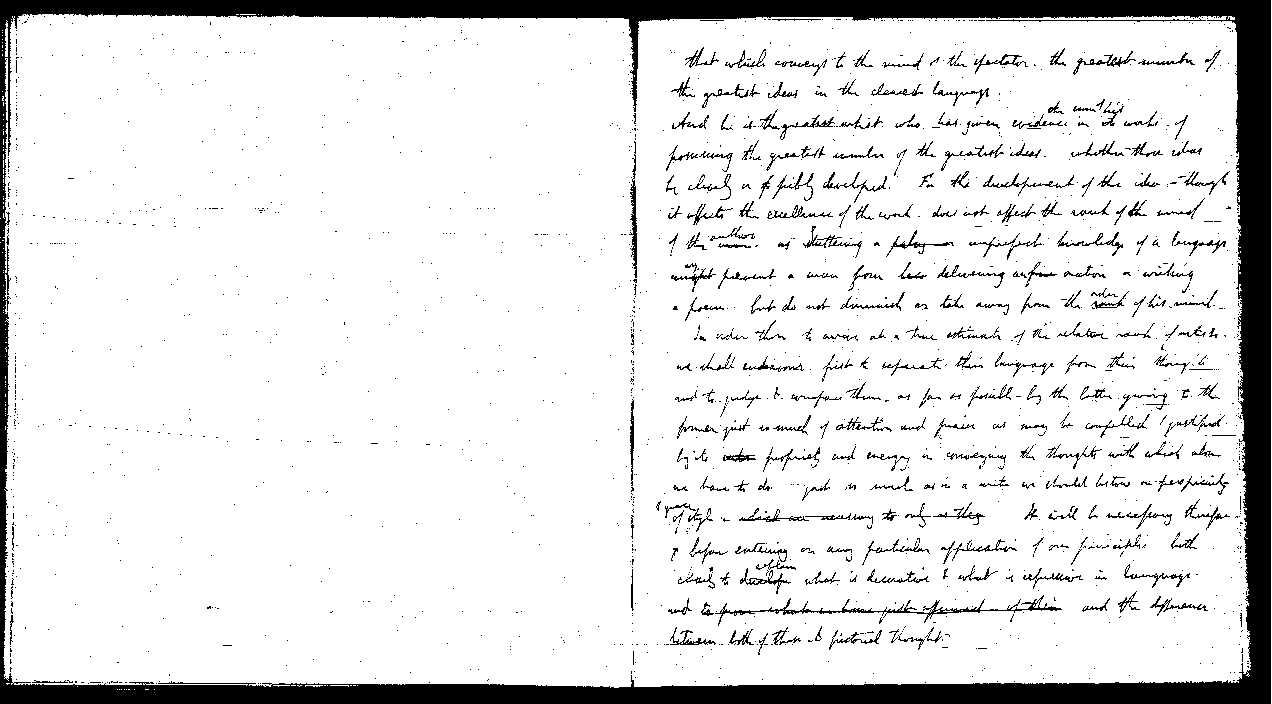 MSS of 'Modern Painters' I MA393 folio11v-12r