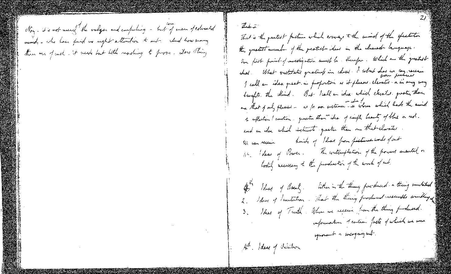 MSS of 'Modern Painters' I MA393 folio12v-13r