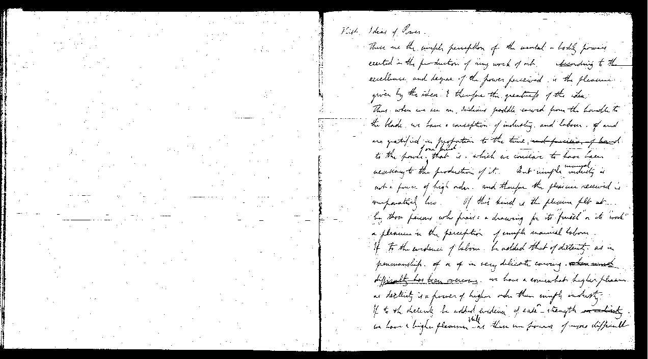 MSS of 'Modern Painters' I MA393 folio13v-14r