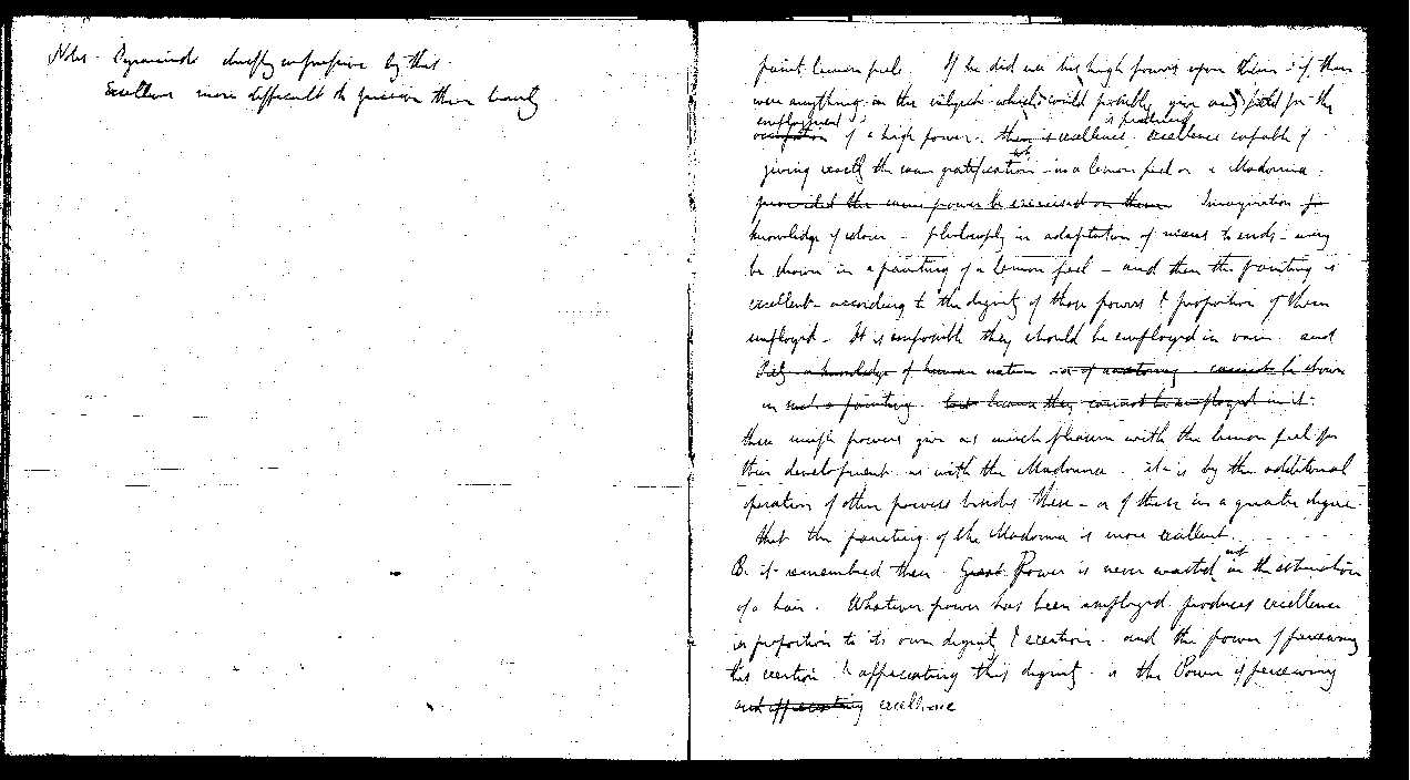 MSS of 'Modern Painters' I MA393 folio16v-17r