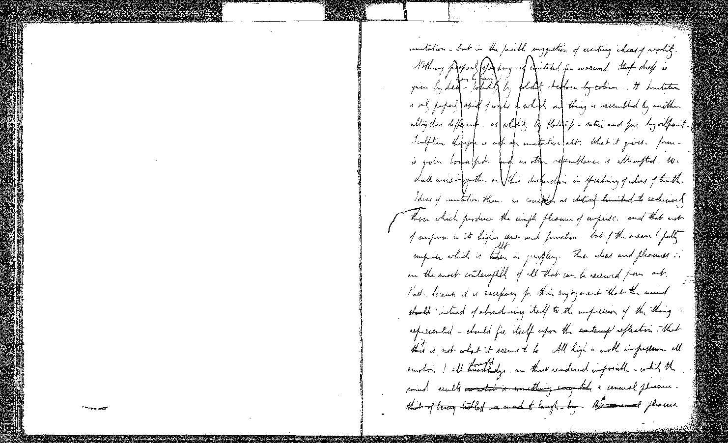 MSS of 'Modern Painters' I MA393 folio18v-19r