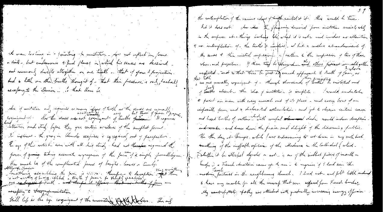 MSS of 'Modern Painters' I MA393 folio29v-30r