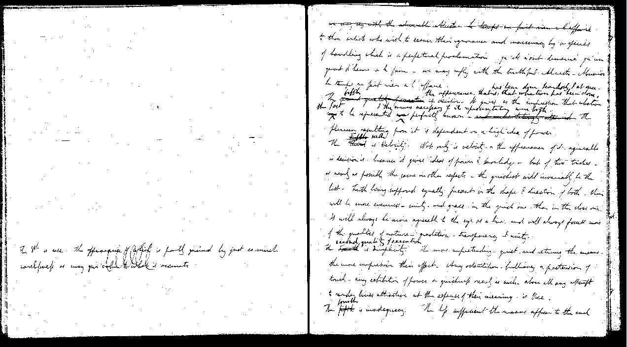 MSS of 'Modern Painters' I MA393 folio49v-50r