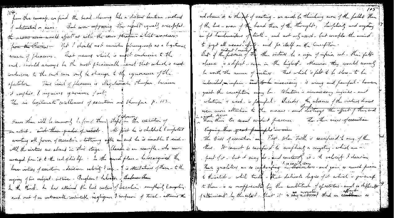 MSS of 'Modern Painters' I MA393 folio52v-53r