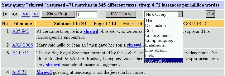 How to start a new query