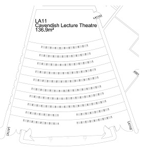 Floor plan of Cavendish Lecture Theatre