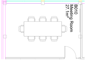 Floor plan of Physics B010