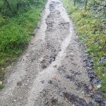 Runoff along a track