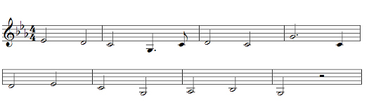 Issue 4 Article 7 Image 1: Basic Melody Shape in Five Years 