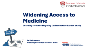 A slide showing the mapping doctors logo