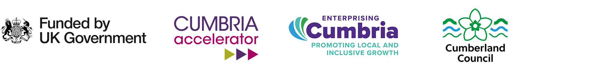 Nuclear Catalyst partner logos which include: Funded by UK Government, Levelling Up and Cumberland Council