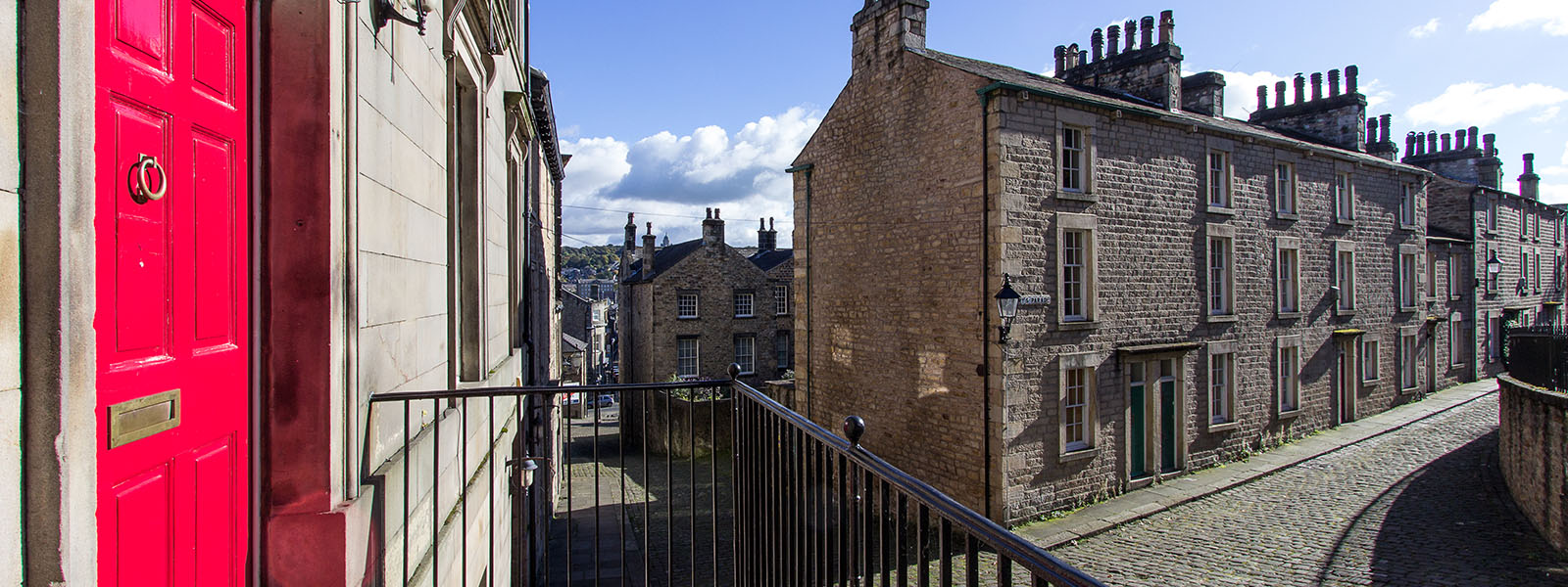 Historic Castle Hill area of the city of Lancaster