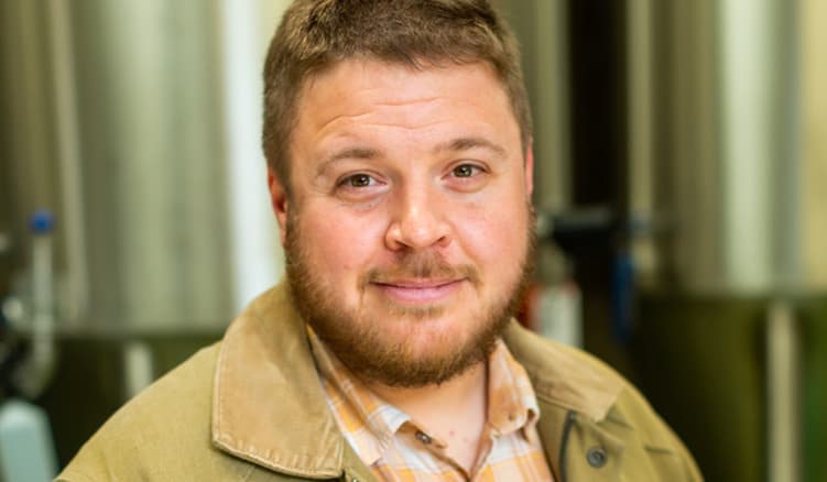A portrait photograph of Tim Bloomer from Fell Brewery