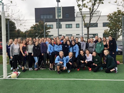 Netball teams group photo