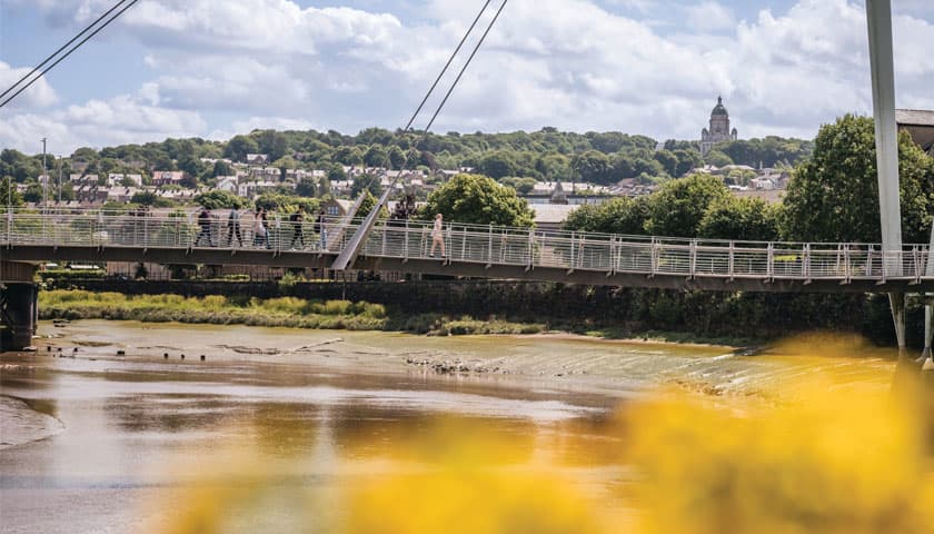 River lune and the millennium bridge