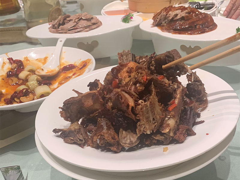 A duck meal.