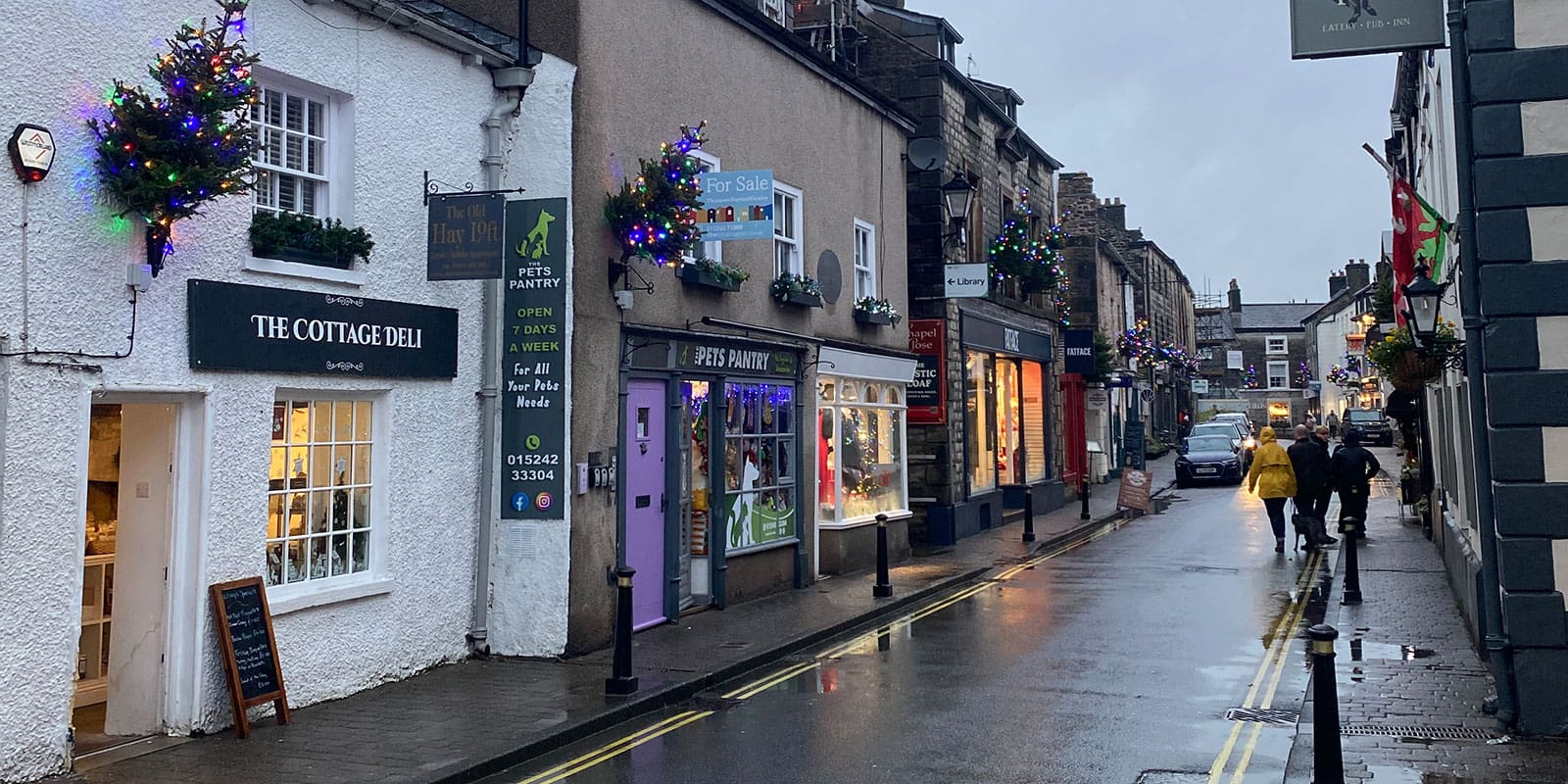 A street in Kirby Lonsdale.
