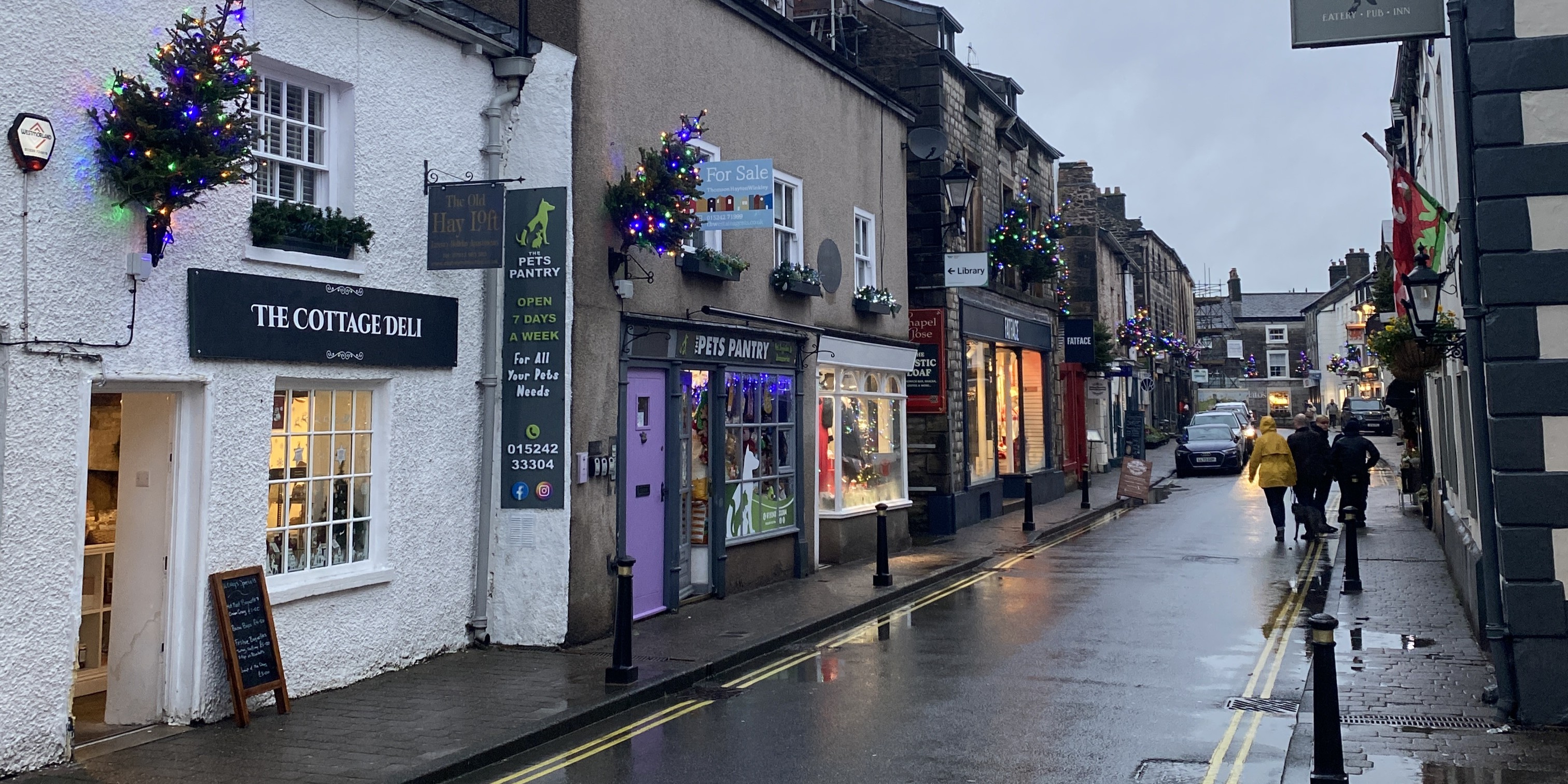 A street in Kirby Lonsdale.