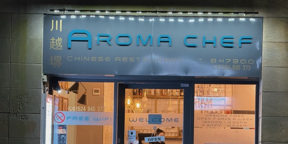Aroma Chef in town centre.