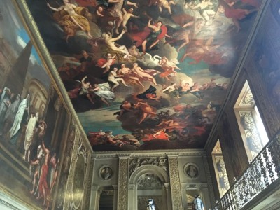 Ceiling mural at Chatsworth House