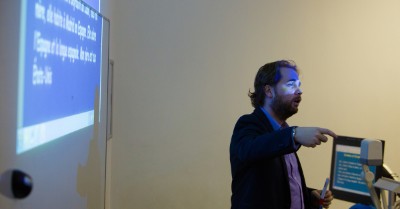 Lecturer presenting