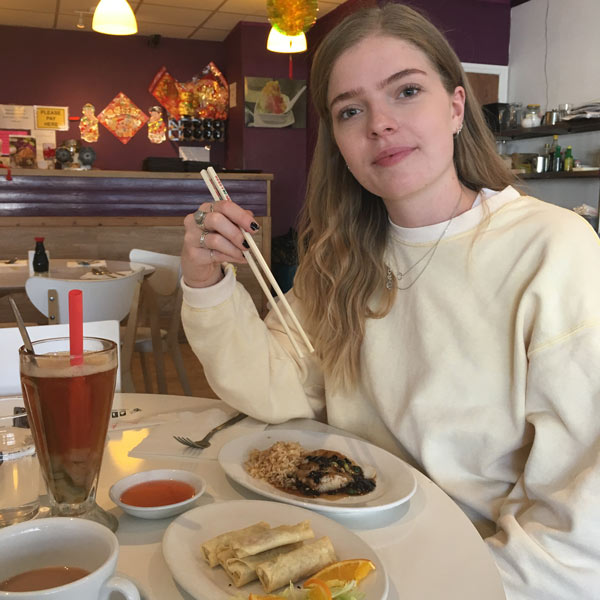 Maddie at Full house Noodle Bar