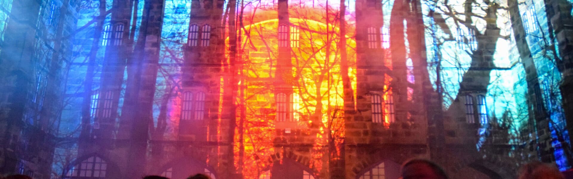 Showing a light up Lancaster installation