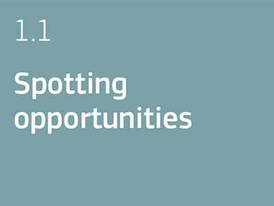 1.1 Spotting Opportunities