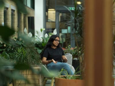 student sat in the LEC relaxation space