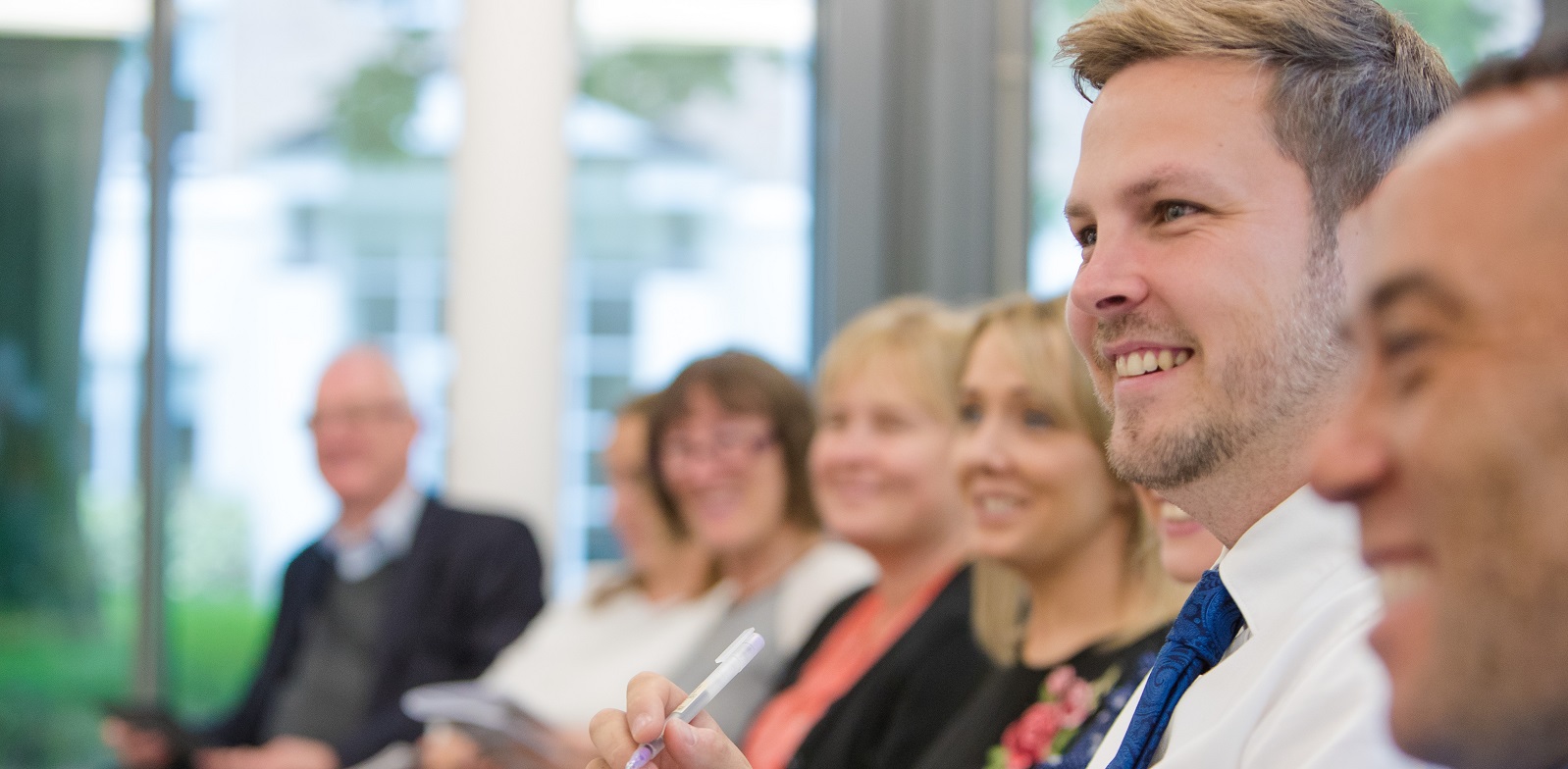 A group of delegates at a business event 