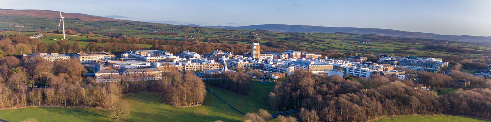 Aerial view of campus