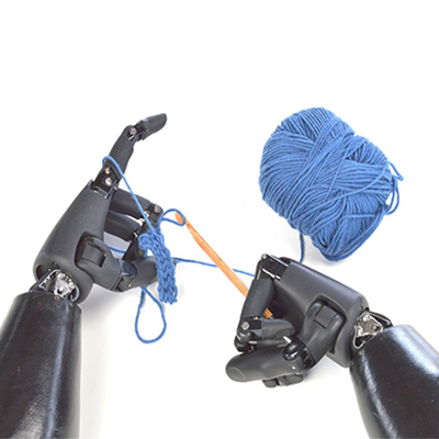 robotic hands knitting