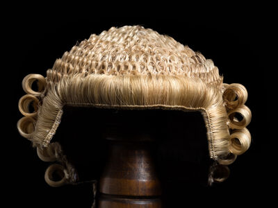 A judicial wig