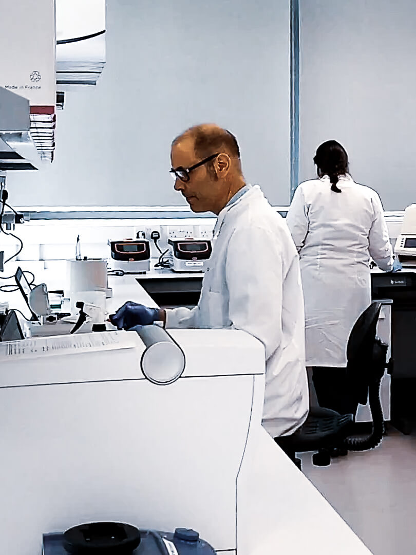 Scientists working in a Testing Laboratory