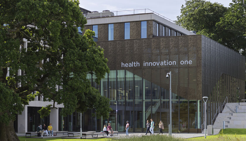 The exterior of the Health Innovation Campus.