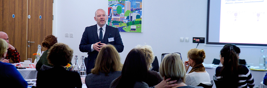 Paul Taylor, Assistant Director for Organisational Development, NHS Employers, gives a talk at the event 