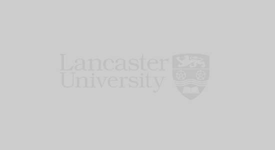 Lancaster university logo, central plus sign and Lean library logo