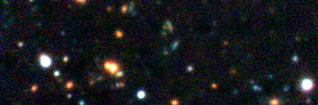 A very distant galaxy cluster in the early Universe: credit ESO