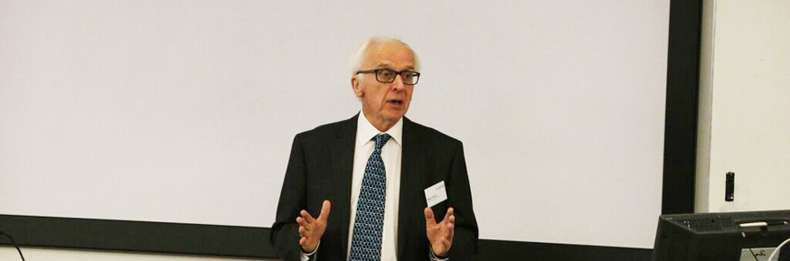 Professor Roger Kemp speaking at the workshop.
