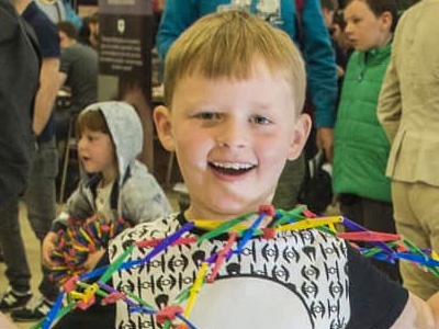 Child looking at camera