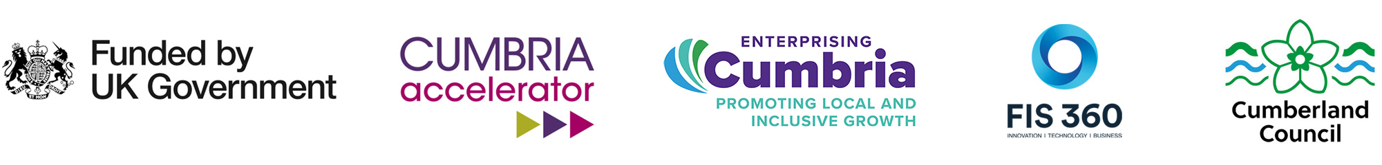 Nuclear Catalyst partner logos which include: Funded by UK Government, Levelling Up and Cumberland Council
