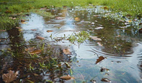 A muddy puddle