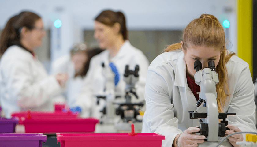 A person in a lab