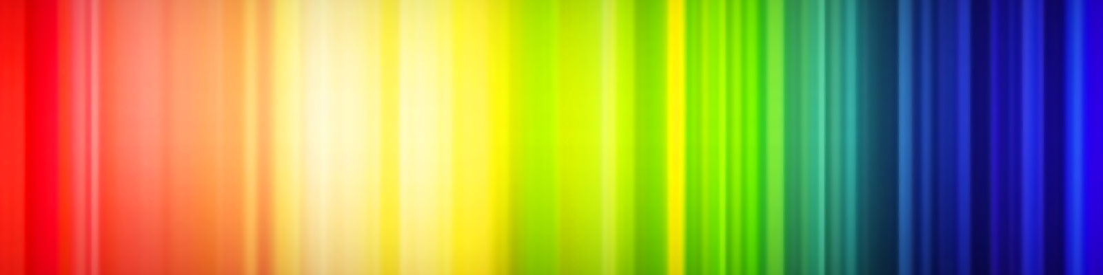 A spectrum of coloured light