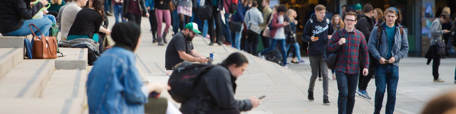 Students on campus