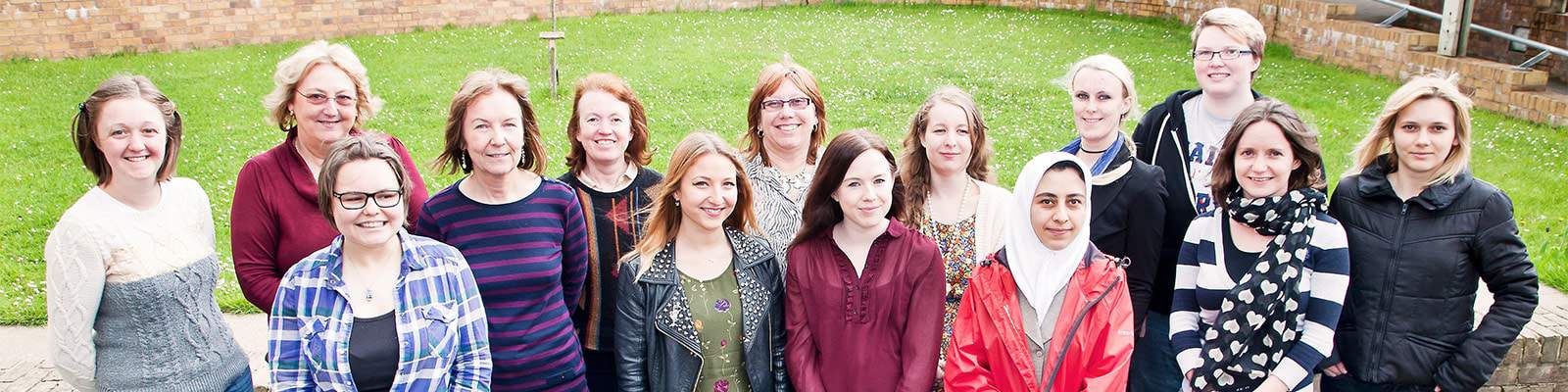 Some of the women from the Physics Department