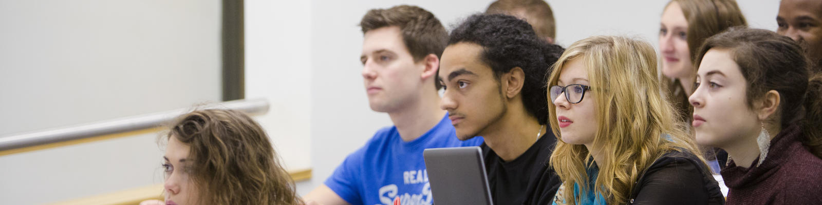 Students listen during a lecture