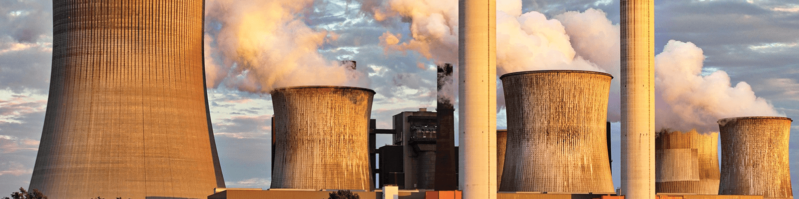 Cooling towers at a nuclear powerplant